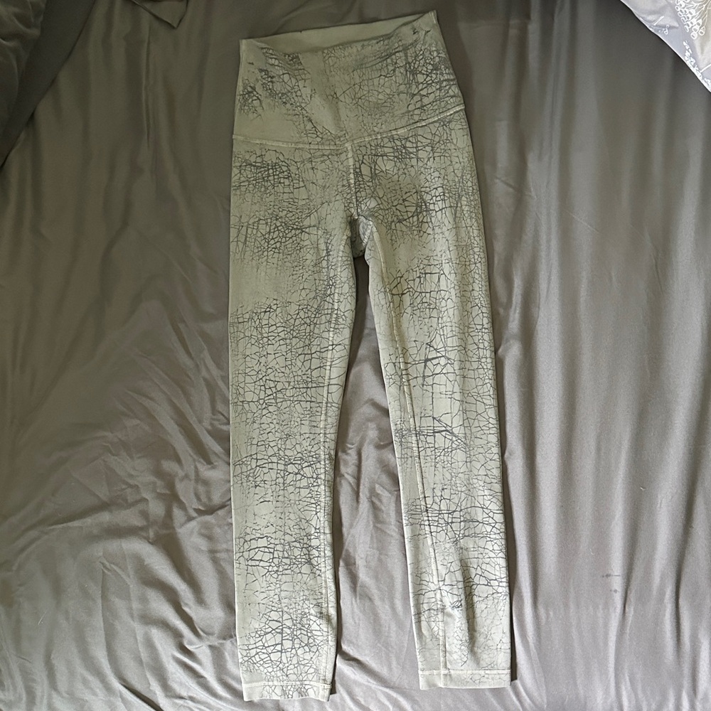 lululemon athletica Gray Patterned Leggings